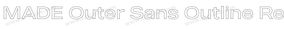 MADE Outer Sans Outline Regular PERSONAL USE字体转换